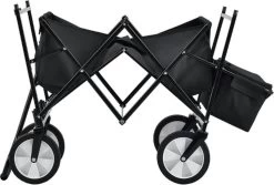 Rijoka Opvouwbare Bolderkar/Bolderwagen | Met Dakje En Draagtas | Zwart -Campingwinkel 1200x811 6