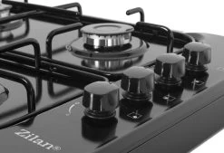 Zilan - Vrijstaande Gaskookplaat - 4 Branders - Gaskooktoestel 4 Pits - Zwart - Roestbestendig -Campingwinkel 1200x819 4