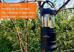 LED Camping Lamp 2 In 1 Hoge Kwaliteit - Zaklamp En Campinglamp - Inclusief AA Batterijen -Campingwinkel 1200x851 6