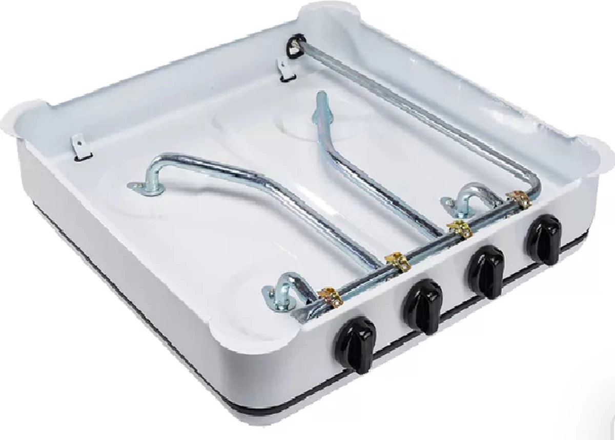 SMH LINE® Gas Kooktoestel 4 Pits - Camping Kooktoestel - Gaskomfoor - Incl. Gasslang Set 2 SMH LINE® Gas Kooktoestel 4 Pits - Camping Kooktoestel - Gaskomfoor - Incl. Gasslang Set - Afbeelding 2