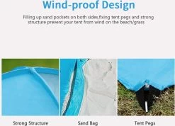 IGOODS Pop-up Tent - 2/3-Persoons - Blauw 11 IGOODS Pop-up Tent - 2/3-Persoons - Blauw -Campingwinkel 1200x866 1