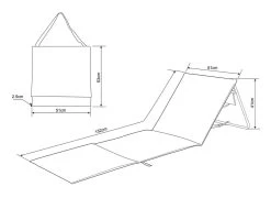 Intimo Strandmat - 2 Stuks - Grijs - 100x51x41cm -Campingwinkel 1200x874 3
