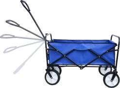 Merkloos Bolderkar - Bolderkar Opvouwbaar - Bolderwagen - Bolderwagen Opvouwbaar - Blauw -Campingwinkel 1200x877 5