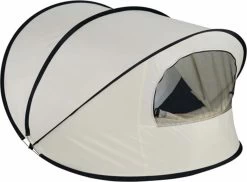 Deryan Luxe Pop Up Strandtent XXL - Anti-UV 50+ - Cream -Campingwinkel 1200x883