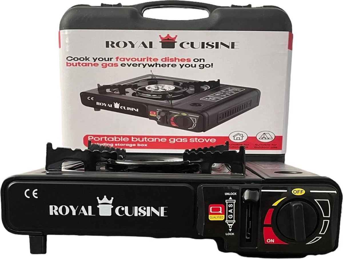 Campingman Draagbaar Gasfornuis - Campingkooktoestel - 1-Pits - Met Koffer 1 Campingman Draagbaar Gasfornuis - Campingkooktoestel - 1-Pits - Met Koffer