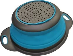 Merkloos Inklapbare Vergiet - Opvouwbaar - Groot - Blauw - Siliconen 9 Merkloos Inklapbare Vergiet - Opvouwbaar - Groot - Blauw - Siliconen -Campingwinkel 1200x912