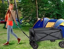 Hoogwaardige Bolderkar Opvouwbaar - Antraciet - Kinderen - Baby - Opslagkar - Bolderwagen - Tuinkar - Bolderkarren -Campingwinkel 1200x913 7