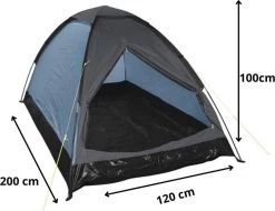 Orange85 Tent - 1 Persoons - Festivaltent - Blauw - Glow In The Dark - 200x120x100 Cm - Polyester 7 Orange85 Tent - 1 Persoons - Festivaltent - Blauw - Glow In The Dark - 200x120x100 Cm - Polyester -Campingwinkel 1200x925