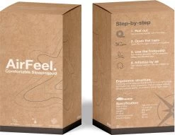 AirFeel Opblaasbaar Slaapmatje - Ingebouwde Pomp En Kussen - Lichtgewicht - 196 X 60 X 6cm - Gray -Campingwinkel 1200x928