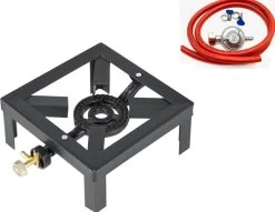 SMH LINE® Wokbrander - Kookbrander - 25x25x11cm - 3 KW - Incl, Drukregelaar