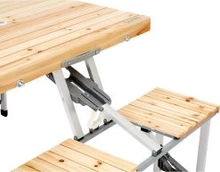 CAMPZ Fir Wood Picknicktafel, Bruin/grijs -Campingwinkel 1200x937 2