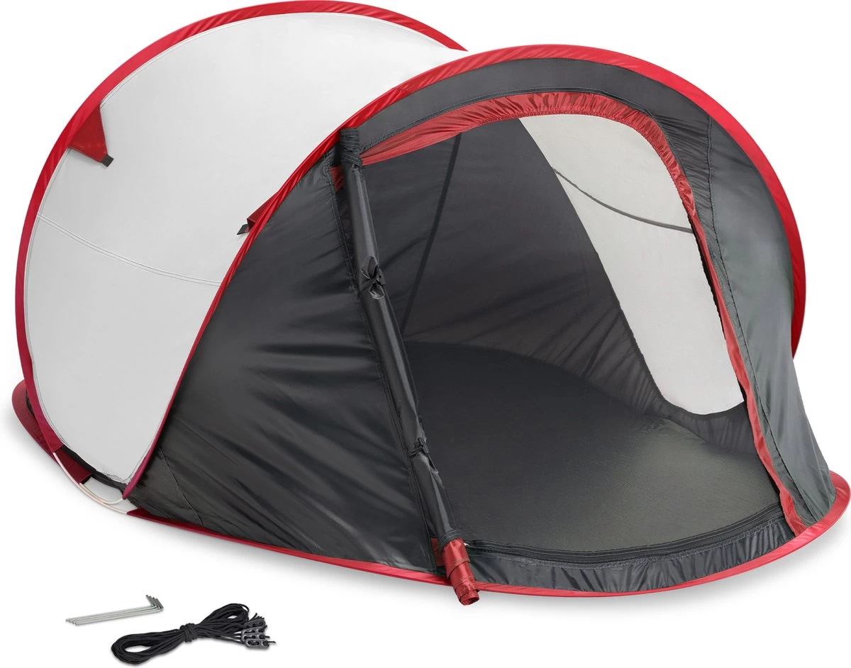 JEMIDI Tweepersoons Pop-up Tent - Opgooitent, Werptent Voor 2 Personen - Ideaal Als Festivaltent Of Kampeertent - Verschillende Kleuren 2 JEMIDI Tweepersoons Pop-up Tent - Opgooitent, Werptent Voor 2 Personen - Ideaal Als Festivaltent Of Kampeertent - Verschillende Kleuren - Afbeelding 2