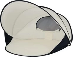 Deryan Luxe Pop Up Strandtent XXL - Anti-UV 50+ - Cream -Campingwinkel 1200x942