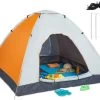 Relaxdays Strandtent Pop-up - Omkleedtent - 145x180 Cm - 2-3 Personen - Beachtent -compact - Oranje