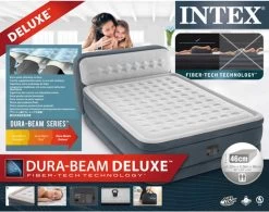 Intex 64448 - Queen Deluxe Ultra-Plush Zelfopblazend 2-persoons Luchtbed Met Hoofdboord (203x152x46cm) -Campingwinkel 1200x947 1