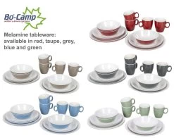 Bo-Camp Servies - Campingbord - 100% Melamine - 16-delig - Grijs -Campingwinkel 1200x954 4