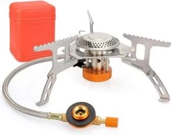 Ultralichte En Opvouwbare Gasbrander Op Pootjes Met Keramische Ontsteking