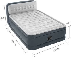 Intex 64448 - Queen Deluxe Ultra-Plush Zelfopblazend 2-persoons Luchtbed Met Hoofdboord (203x152x46cm) -Campingwinkel 1200x972 4