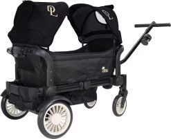 Deryan Luxe Sandy Bolderkar - Duo Buggy - Tandem Buggy - Opvouwbaar - Inklapbare Bolderwagen - Duo Kinderwagen - Zwart -Campingwinkel 1200x976 1