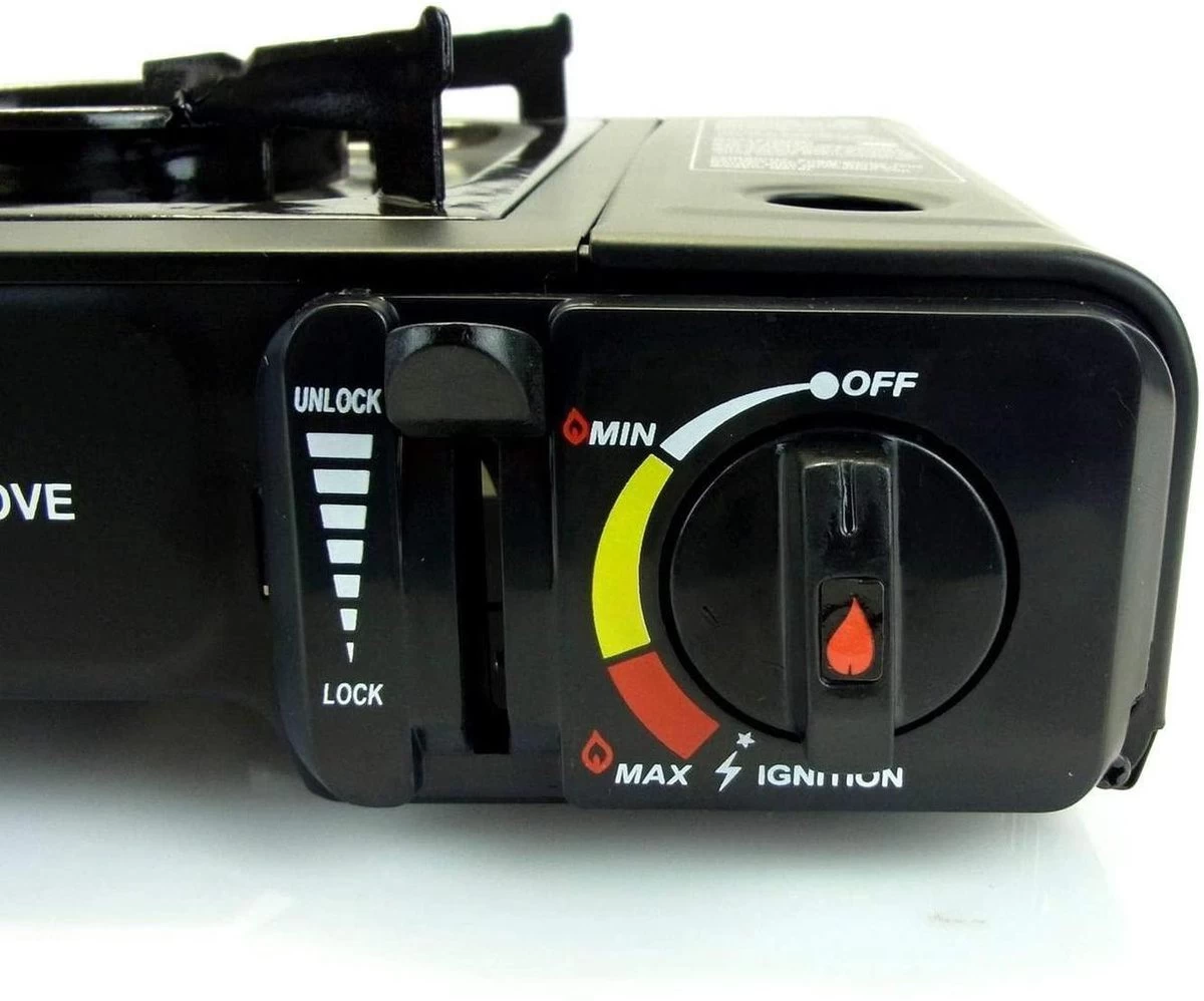 Camping Kooktoestel Op Gas - 1-pits - Inclusief Opbergkoffer 7 Camping Kooktoestel Op Gas - 1-pits - Inclusief Opbergkoffer - Afbeelding 7