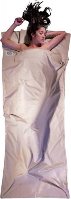 Cocoon Binnenslaapzak Mamo Travelsheet 220 X 88 Cm Katoen Wit -Campingwinkel 429x1200