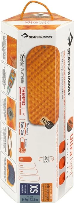 Sea To Summit UltraLight Insulated Regular Opblaasbare Slaapmat - 5cm - 480g - Oranje -Campingwinkel 442x1200