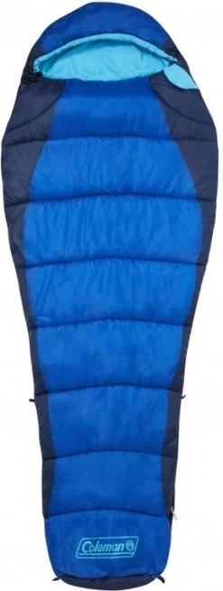 Coleman Fision 100 Mummy Slaapzak - 208 X 81 Cm - Blauw -Campingwinkel 453x1200