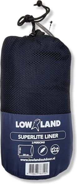 LOWLAND OUTDOOR® LAKENZAK - SUPERLITE - 2 PERS - 220X160 CM - 600GR -Campingwinkel 501x1200