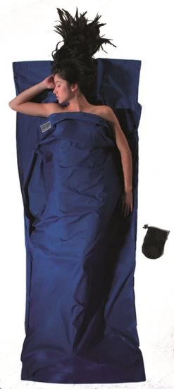 Cocoon TravelSheet - Lakenzak - Katoen - Ultramarine Blue -Campingwinkel 537x1200