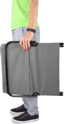 Strandmat Opvouwbaar Met Schouderband - Strandstoel Grijs 145x47x52 -Campingwinkel 624x1200 2