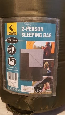 Froyak - 2-persoons Slaapzak XXL Groen 225 X 150 Cm - 2 Persoons Slaapzak Envelop Model Extra Large 10 Froyak - 2-persoons Slaapzak XXL Groen 225 X 150 Cm - 2 Persoons Slaapzak Envelop Model Extra Large -Campingwinkel 674x1200 6