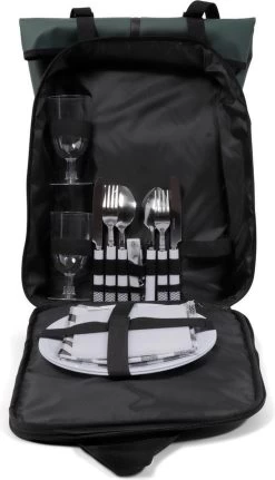 Norländer Picknick Rugtas - Koeltas - Inclusief Bestek - Groen 10 Norländer Picknick Rugtas - Koeltas - Inclusief Bestek - Groen -Campingwinkel 687x1200