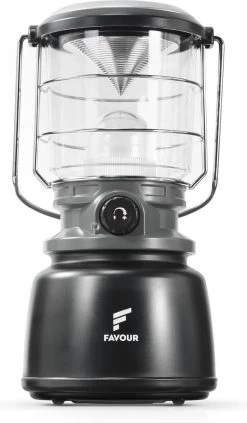 Favour L0944 Retro LED Lantaarn Hoog Vermogen 1300 Lumen, Vintage Design, Tuinlantaarn, Camping Lamp, Stormlantaarn Kleurtemperatuur Instelbaar Warm Wit Tot Koel Wit, Traploos Dimbaar Incl. Kaarslichtstand