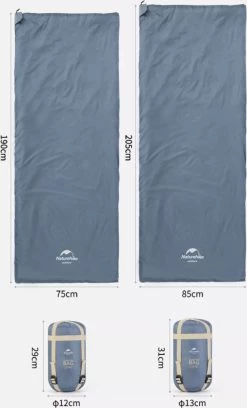 Naturehike® Slaapzak - Lichtgewicht - 205*85cm - Compact - Waterdicht - 3 Seizoenen Slaapzak Lente, Zomer & Herfst - Outdoor - Slaapzakken Volwassen & Kinderen -Campingwinkel 726x1200