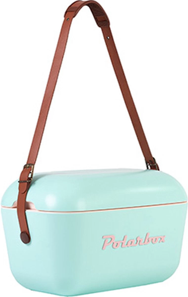 Merkloos Polarbox - Koelbox - Met Schouderband - Pastelgroen - 12 Liter - 40x26x(H)23cm 3 Merkloos Polarbox - Koelbox - Met Schouderband - Pastelgroen - 12 Liter - 40x26x(H)23cm - Afbeelding 3
