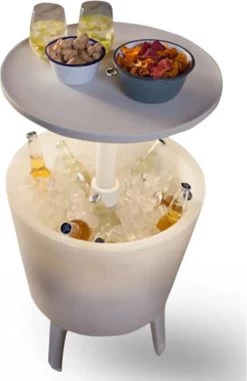 Keter Coolbar Partytafel – Lichtgevend - 49,5x49,5x57cm - Wit -Campingwinkel 778x1200 2