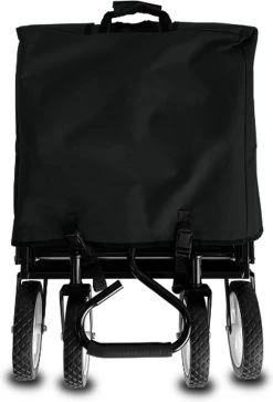 Rijoka Opvouwbare Bolderkar/Bolderwagen | Met Dakje En Draagtas | Zwart -Campingwinkel 817x1200 1