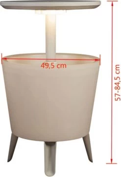 Keter Coolbar Partytafel – Lichtgevend - 49,5x49,5x57cm - Wit -Campingwinkel 818x1200 11