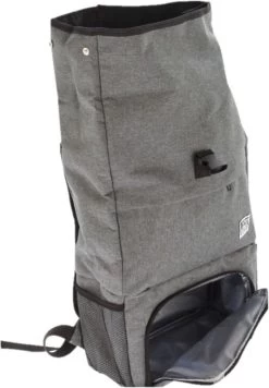 Merkloos Rugtas/rugzak Grijs - 30 X 12 X 60 Cm - 20 Liter - Met Koel Voorvakje - Koelrugzak -Campingwinkel 833x1200 1