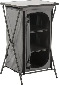 Travellife Toledo Opbergkast Opvouwbaar Laag Dark Grey -Campingwinkel 836x1200 3