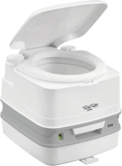 Thetford Qube 335 Porta Potti - Met Hold Down Kit - Wit
