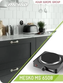 Elektrische Kookplaat - 1 Pit MS 6508 Mesko -Campingwinkel 900x1200 32