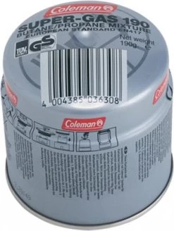 Coleman Prik Gas Cartouche Met Veiligheidsventiel 190g - Cosiscoop Gaslantaarn - Metaal -