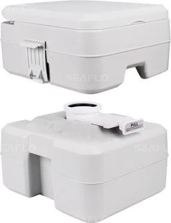 SeaFlo Portable Toilet - Meeneembaar Toilet - Draagbaar Toilet - Chemisch Toilet 20liter - Camping Toilet 20l - WC -Campingwinkel 922x1200