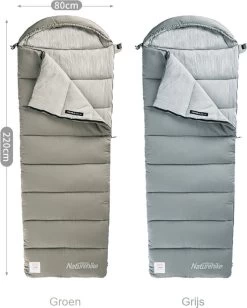 Naturehike® Slaapzak Katoen - 6 Tot 1 Graden - Slaapzakken Volwassenen - 220*80cm - 4 Seizoenen Slaapzak Lente, Zomer, Herfst & Winter - Lichtgewicht & Waterdicht -Campingwinkel 963x1200