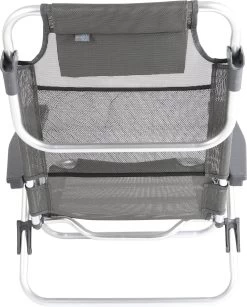Bo-Camp Beach Chair - Monaco - Aluminium - Grijs -Campingwinkel 964x1200 1