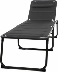 Travellife Barletta Ligbed - Antraciet / Donkergrijs -Campingwinkel 972x1200