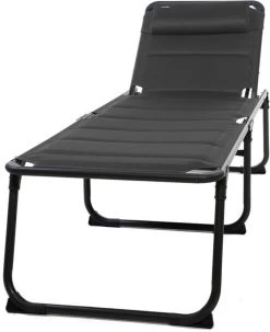 Travellife Barletta Ligbed - Antraciet / Donkergrijs -Campingwinkel 977x1200